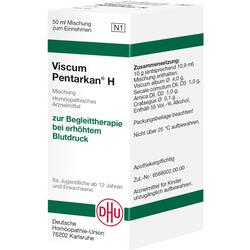 Die Verpackung zeigt ein homöopathisches Arzneimittel gegen hohen Blutdruck.